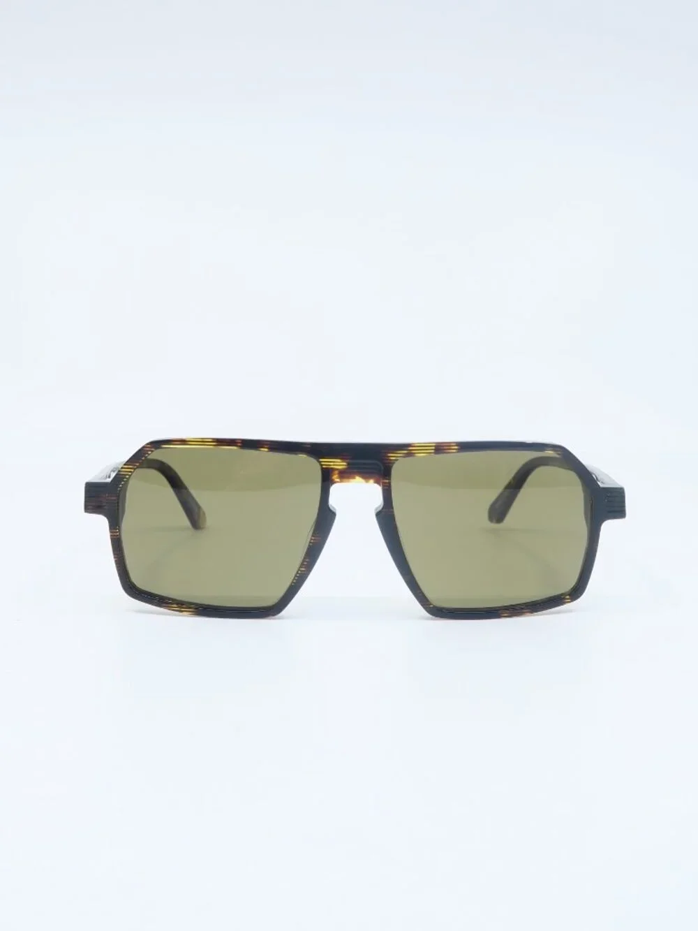 J.F. Rey DAYTONA 9898 1985 Brown Aviator, New Polarized Men's Sunglasses.